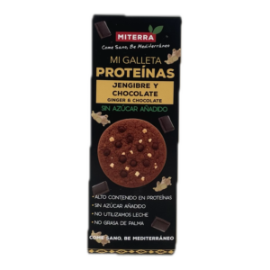 Galleta Proteína Jengibre Chocolate 18Ud.  - Mi Terra