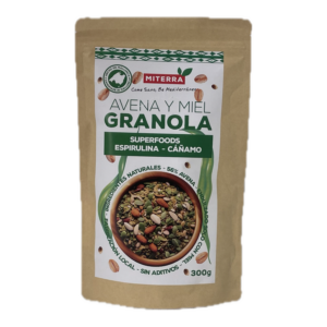 Granola Avena Espirulina 16Ud. - Mi Terra
